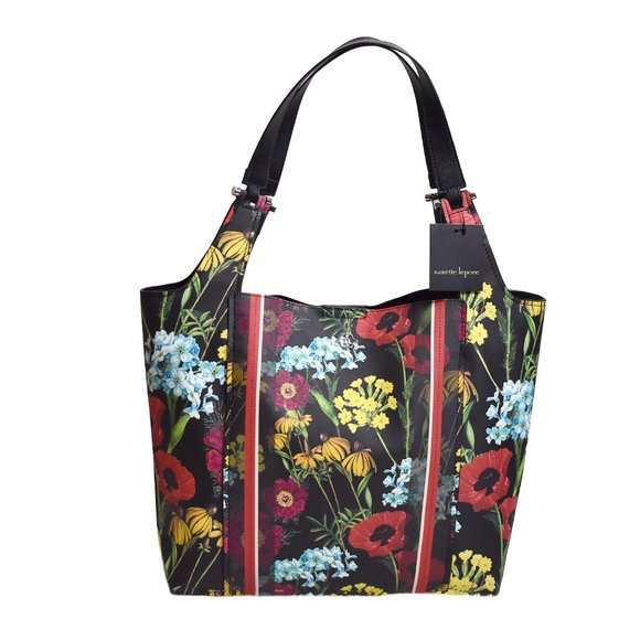 Nanette Lepore Women’s Shopper Athena Floral Faux Leather Tote - Picture 1 of 8